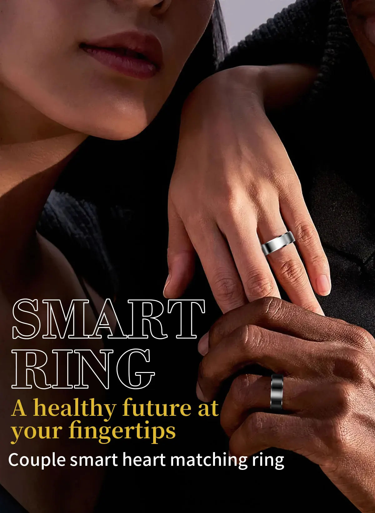 Anello Fitness Intelligente Per Huawei Xiaomi Tracciamento Attività Sonno Bluetooth Adatto iOS Android