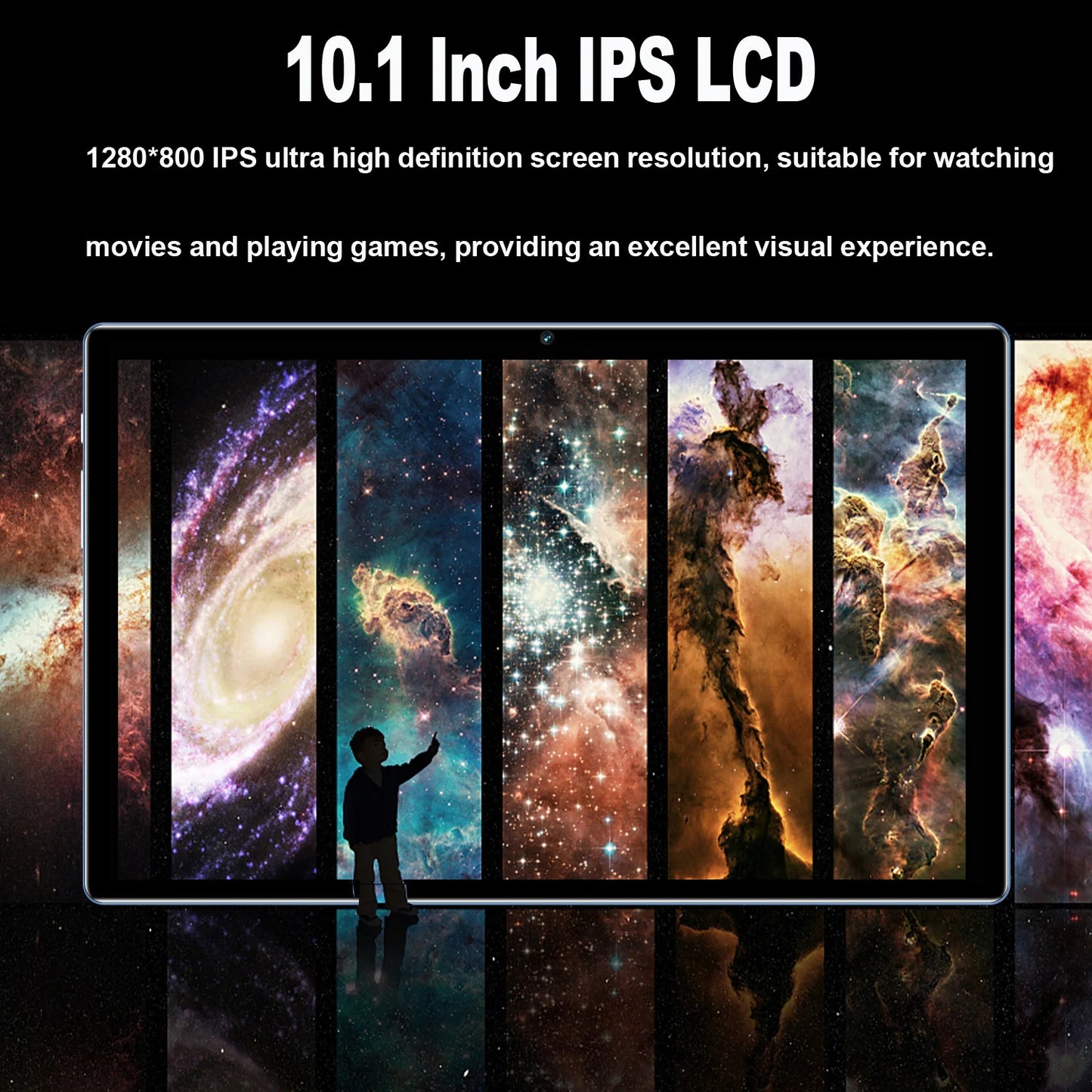 Tablet Android 10.1 Pollici Octa Core Doppia Fotocamera Dual SIM 3G Telefonata Bluetooth WiFi 4 GB RAM 64 GB ROM