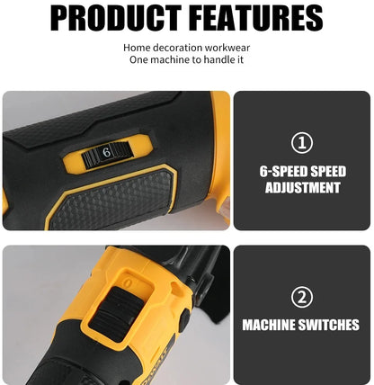 DeWalt Utensile Multifunzione Oscillante Senza Fili 21V Brushless con 5 Accessori Cambio Rapido Senza Attrezzi