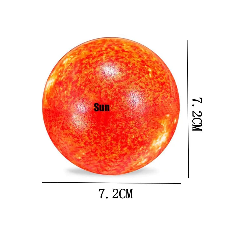 Sole Luna Palla antistress Sistema solare Pianeta Spazio Bomboniere a tema Fidget Giocattoli Adulti Bambini Juguetes Ansiedad