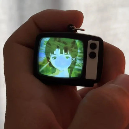 Portachiavi Mini TV Per Fan Anime Ciondolo Accessorio Borsa Unisex Ideale Regalo Cosplay
