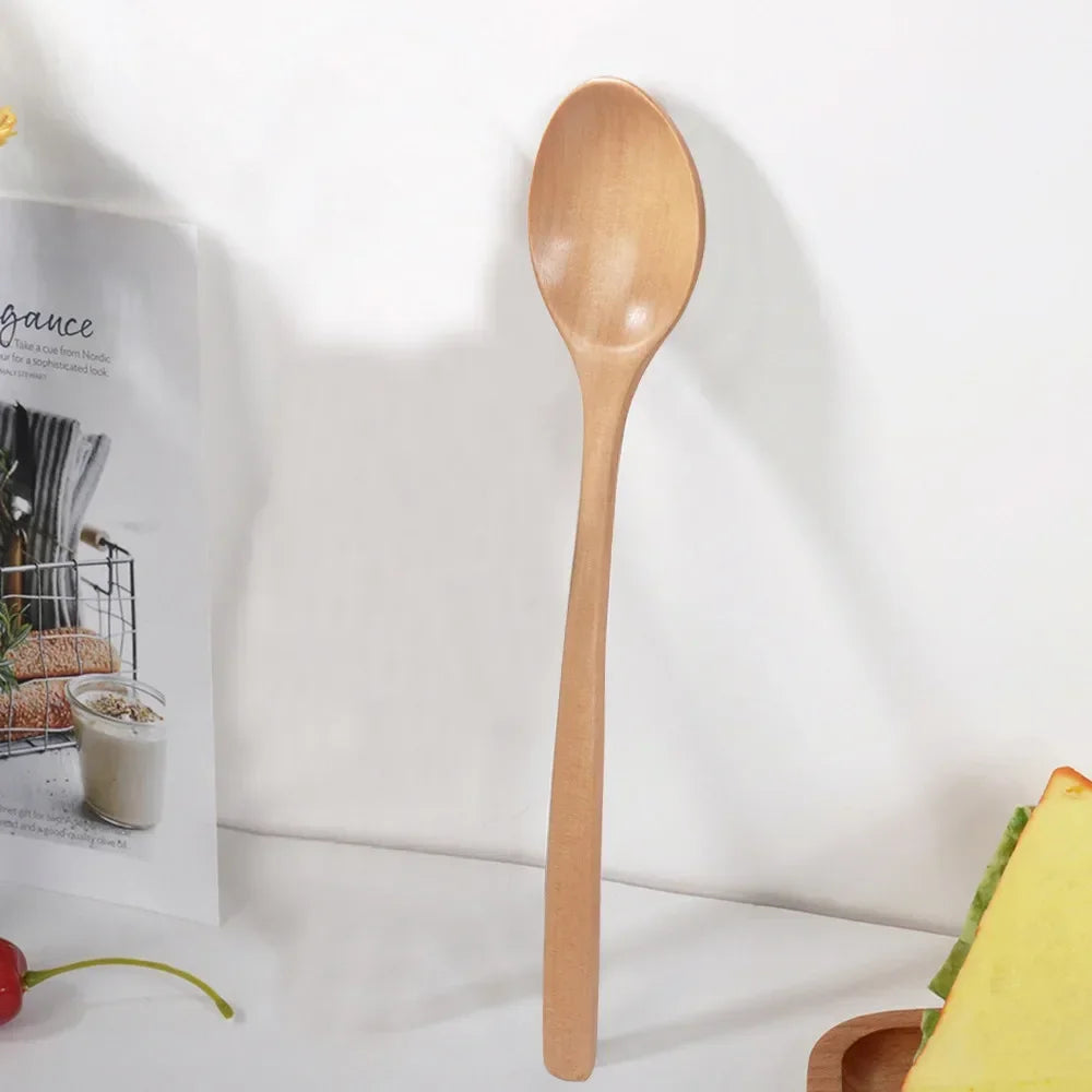 Set Utensili Da Cucina In Legno Cucchiai Per Zuppa Cucchiaini Da Tè E Miele Strumenti Di Cottura