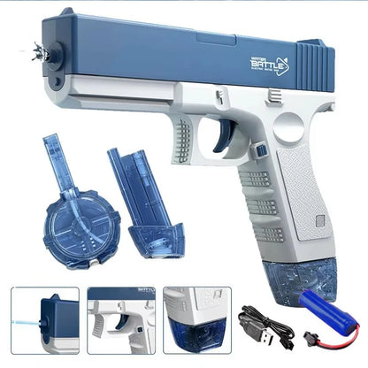 Pistola Ad Acqua Elettrica Ricaricabile A Lungo Raggio Per Battaglie Spiaggia Piscina Giardino Estivo Regalo Compleanno