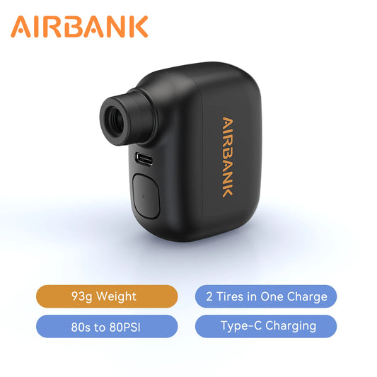 Pompa Mini Portatile Per Bici Ricaricabile 100 Psi Tipo C Compatibile Schrader Presta