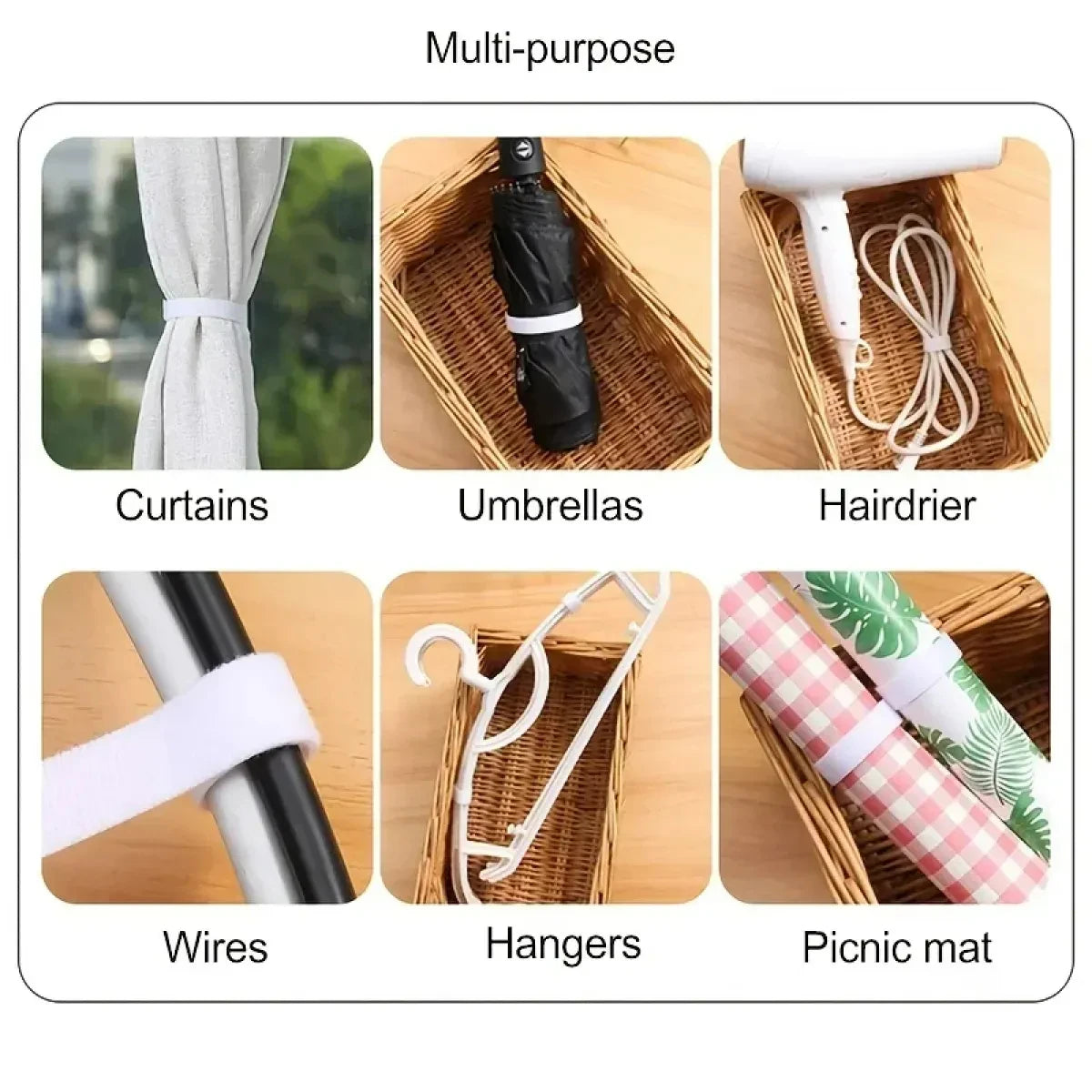 3M Gancio e Anello di Fissaggio Organizzatore di Cavi Fascette Avvolgicavo Keeper Cavi USB Protezione di Gestione Auricolare Mouse Fascette