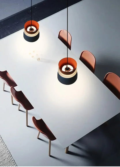 Lampada A Sospensione Macaron Nordico In Ferro Nero Design Moderno Per Soggiorno E Sala Da Pranzo