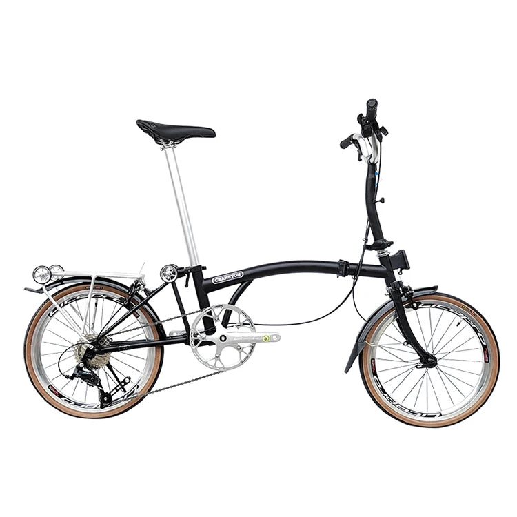 Bicicletta Pieghevole 20 Pollici Da Donna Leggera A 9 Velocità Portatile E Retrò