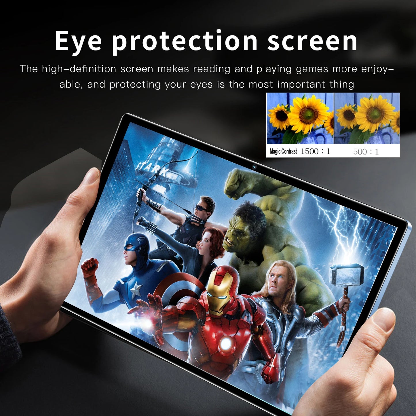 Tablet Android 10.1 Pollici Octa Core Doppia Fotocamera Dual SIM 3G Telefonata Bluetooth WiFi 4 GB RAM 64 GB ROM