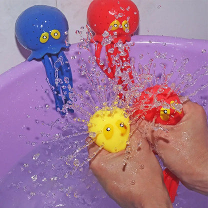 Polpo Giocattolo D'Acqua Per Bagno Dei Bambini Con Spray Creativo Antistress Divertimento