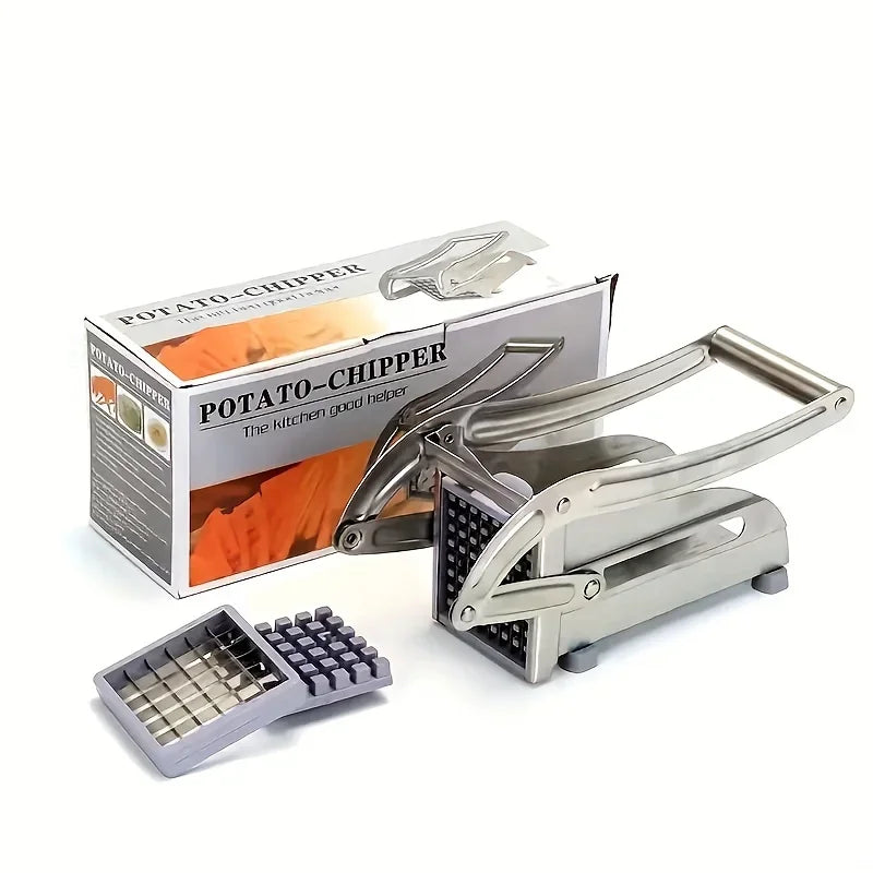 Set Utensili Da Cucina In Acciaio Inox Per Frutta Verdura Affettatrice Taglia Patatine E Tritatutto