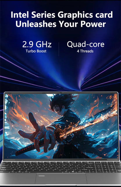 Computer portatile da 15.6 pollici con Intel Core i9 10980HK, Windows 11 Pro, 32GB di RAM, SSD da 512GB/1TB/2TB, notebook portatile per ufficio e studio.