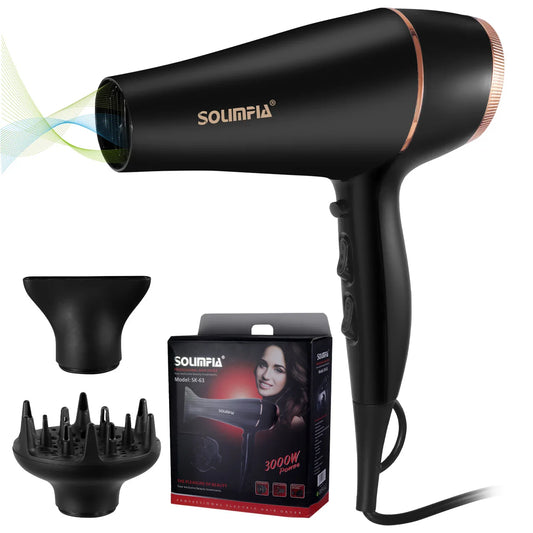 Asciugacapelli professionale a 6 livelli per salone di grado industriale, asciugatura rapida, strumento per lo styling dei capelli ad alta temperatura, barbecue per la casa