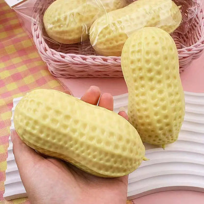 1 pz Pallina Antistress a Forma di Arachide, Giocattolo Morbido e Croccante, Giocattolo Sensoriale ASMR Anti-Stress