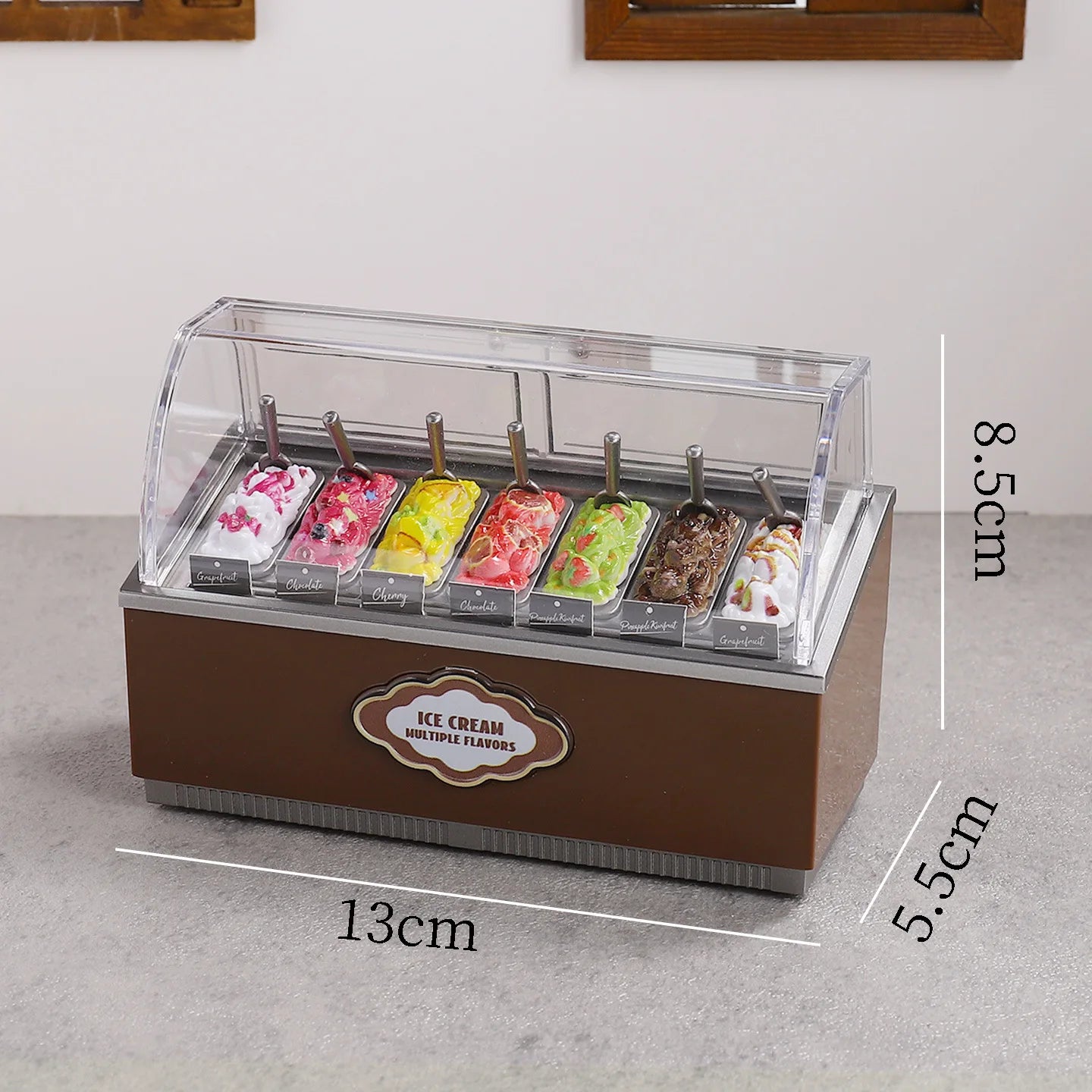 Distributore Automatico Di Gelati In Miniatura Multigusto Per Decorazioni Casa Delle Bambole E Scene Di Supermercato