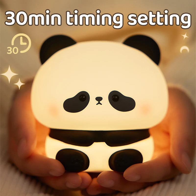 Luce Notturna Panda Led Con Touch Usb Ricaricabile Per Cameretta Decorazione Per Bambini