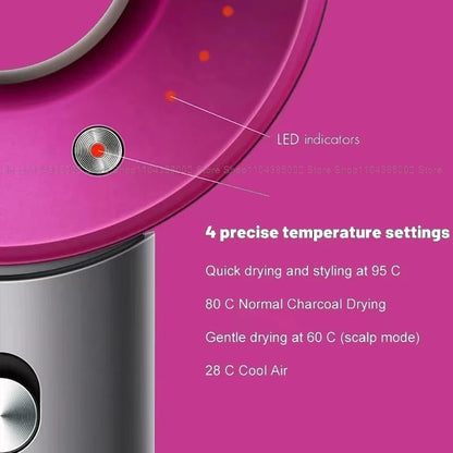 Accessorio Professionale Senza Lame per Asciugacapelli Dyson, Ioni Negativi, Asciugatura Rapida, Potente, per Casa, con Funzione Anti-Crespo, Elettrico