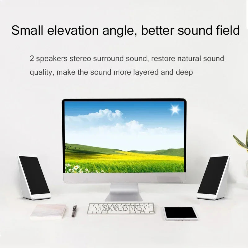 Altoparlante del computer PC Cassa di risonanza Musica per laptop Caixa De Som Sistema audio stereo USB portatile Bocina Deflettore Acustica Baffe Forte