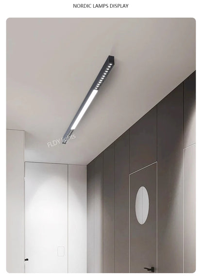 Lampada Da Soffitto A Led Moderna Nordic Nero Per Soggiorno Cucina Ingresso Ufficio