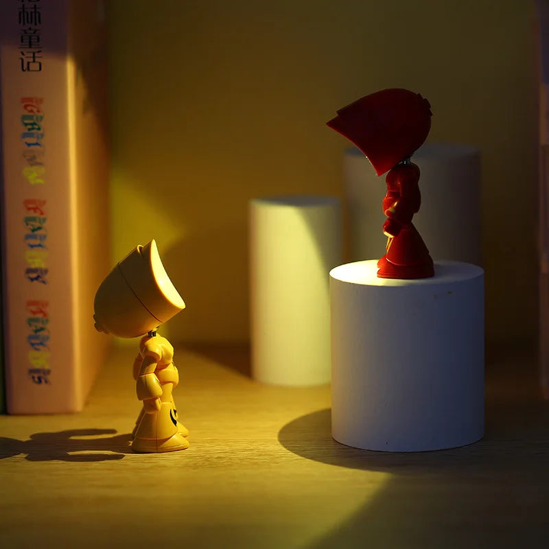 Luce Notturna LED A Forma Di Eroe Dei Cartoni Animati Lampada Da Tavolo Per Cameretta Regalo Bambini