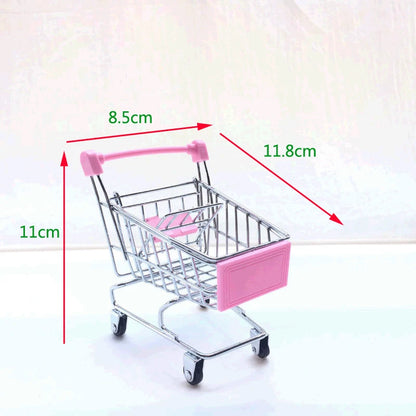 Carrello Della Spesa In Miniatura Per Scrivania Decorazione Casa Gioco Per Bambini