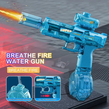 Pistola Ad Acqua Elettrica Luminosa A Lungo Raggio Per Esterni Gioco Estivo Per Adulti E Bambini