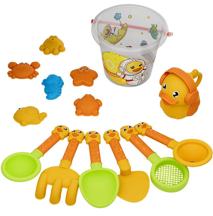 Set Giochi Spiaggia Per Bambini Con Secchiello E Paletta Per Sabbia E Attrezzi Da Acqua Estivi