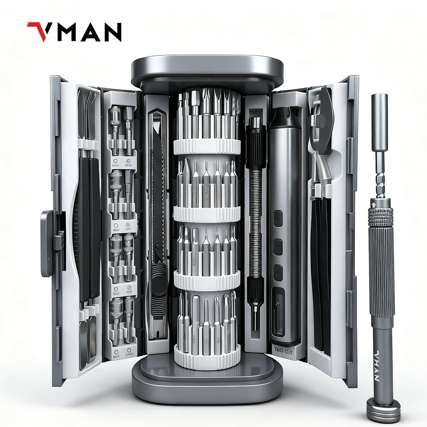 72in1 Mini Set di cacciaviti di precisione Punte magnetiche Kit di strumenti di riparazione manuale per iPhone PC Orologio Riparazione computer Apribottiglie regalo