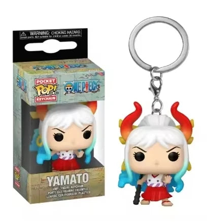Funko POP Portachiavi tascabile One Piece Roronoa Zoro Yamato Chopper Bambole in vinile Action Figure Giocattoli di modello Regali di compleanno carvinali