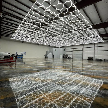 Luce Led Esagonale Da Soffitto 6500K Ultra Luminosa 2000 Lumen Per Garage Seminterrato E Palestra Casa 50000 Ore