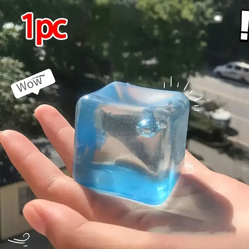 Squishy Antistress Cubetti di Ghiaccio a Rimbalzo Lento per Rilassamento Sensoriale Autismo ADHD Regalo Bomboniere