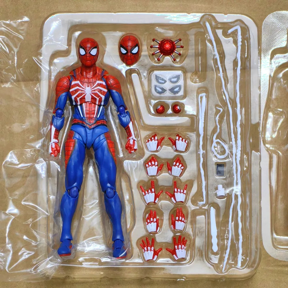 15CM PS4 Spiderman Figura Avengers Spider Man Action Figures Aggiornamento Suit PS4 Game Edition Doll Toys Regalo