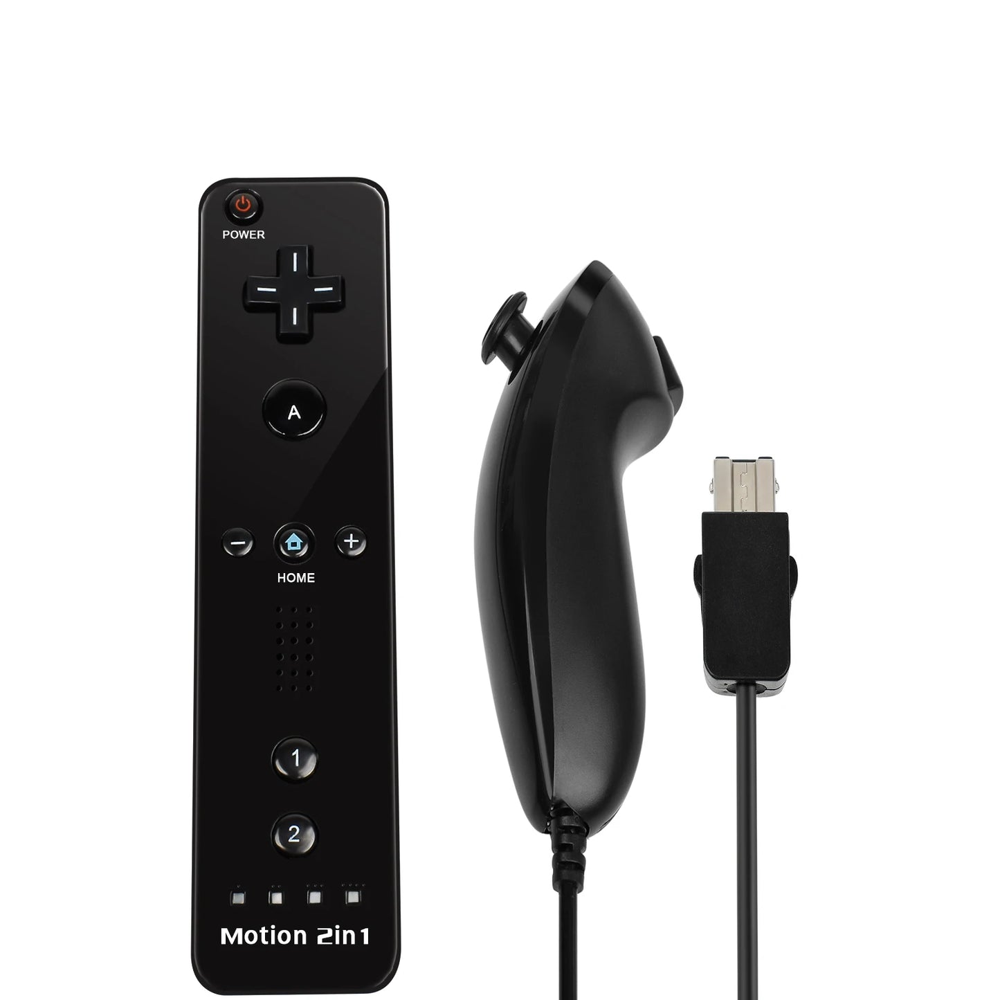 Set controller 2 in 1 per Nintendo Wii Joystick Motion Plus opzionale Gamepad remoto wireless con custodia in silicone Videogioco