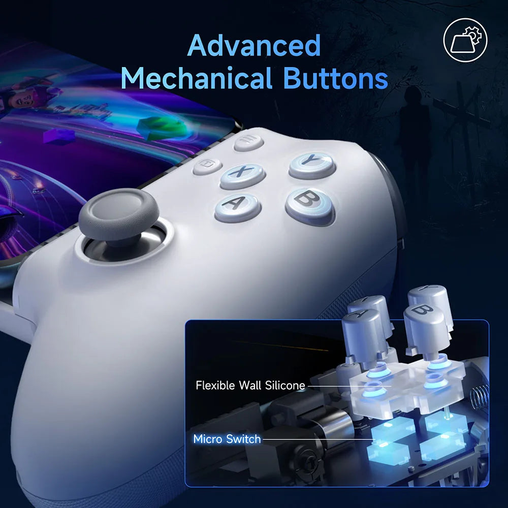 EasySMX M15 Gamepad per Telefono Cellulare Tipo C Controller Meccanico Hall per Android iPhone 15/16 Cloud Gaming Xbox Game Pass