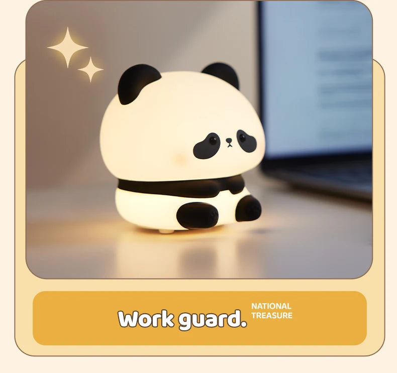 Luce Notturna Panda Led Con Touch Usb Ricaricabile Per Cameretta Decorazione Per Bambini
