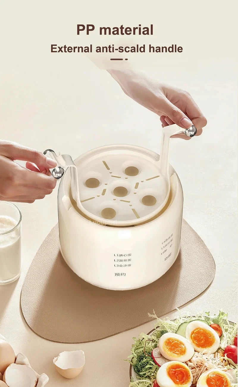 Cuociuova Elettrico Intelligente Multifunzionale 300W Capacità 4 6 Uova Per Colazione Compatto 220V