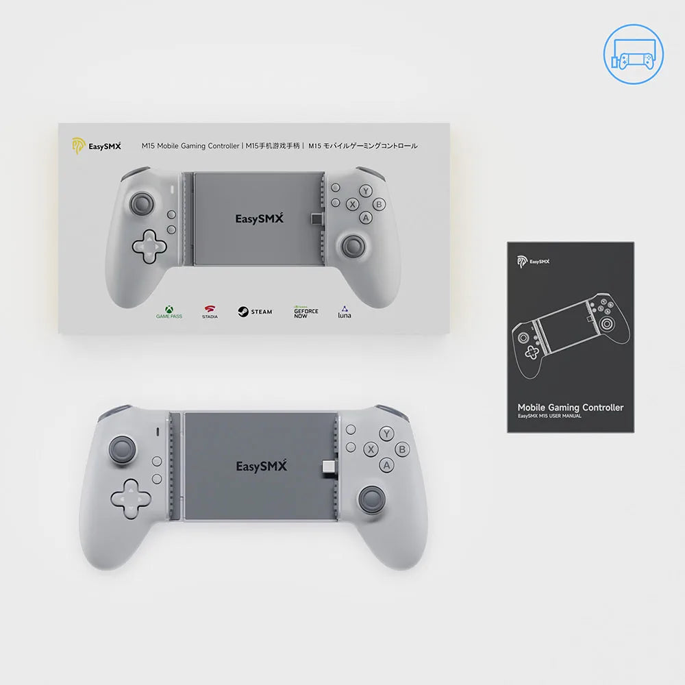 EasySMX M15 Gamepad per Telefono Cellulare Tipo C Controller Meccanico Hall per Android iPhone 15/16 Cloud Gaming Xbox Game Pass