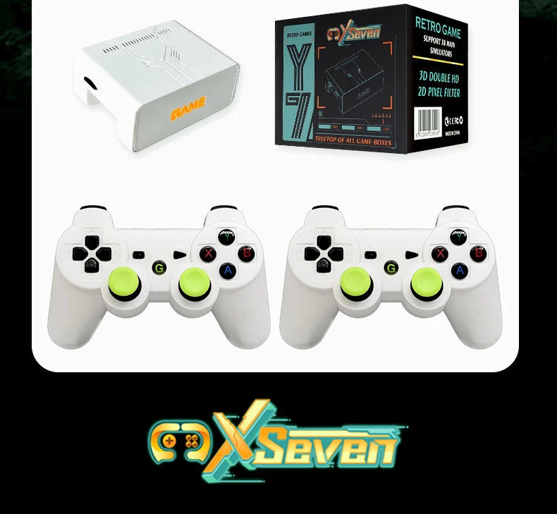 Nuova Console di Gioco Coopreme Y7 X7 128G 2026 con Sistema Linux, Video 4K, TV Box, Controller Wireless, Giochi Retro 10000+ e Supporto PSP