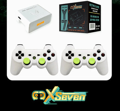 Nuova Console di Gioco Coopreme Y7 X7 128G 2026 con Sistema Linux, Video 4K, TV Box, Controller Wireless, Giochi Retro 10000+ e Supporto PSP