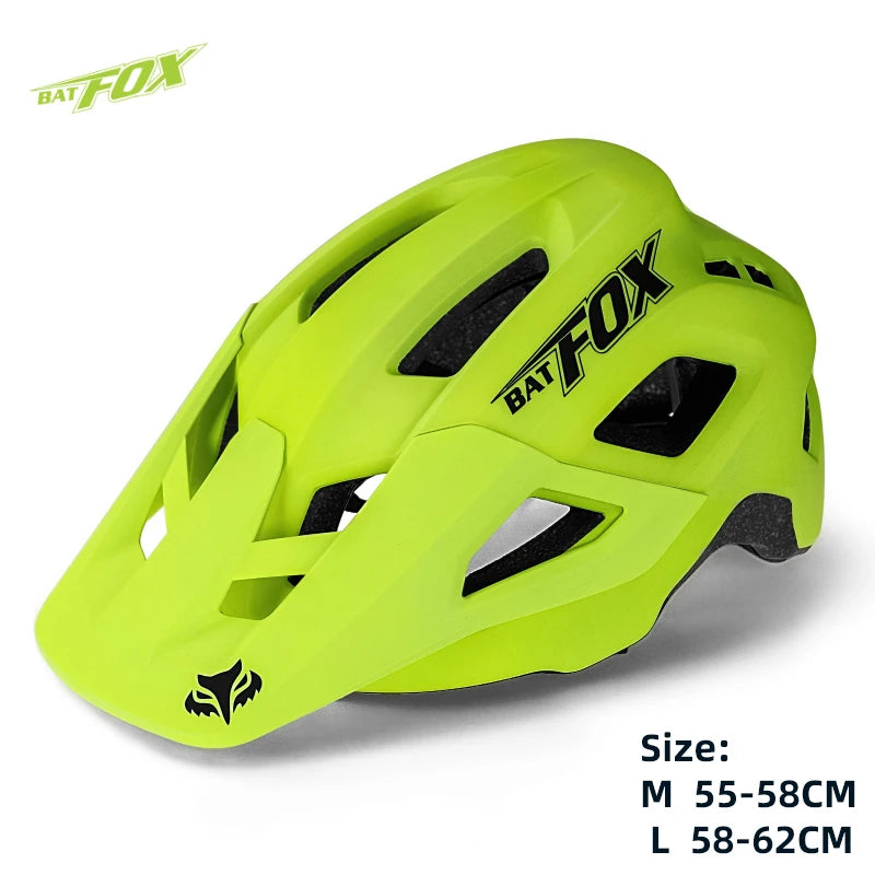 Casco Da Bicicletta Batfox Speedframe MTB Leggero Con Certificazione CE Aerodinamico E Protezione Affidabile