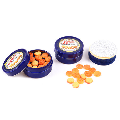 Set Accessori Cucina Miniatura 1 12 Scatola Latta Blu Per Casa Delle Bambole Decorazione Giocattolo Regalo