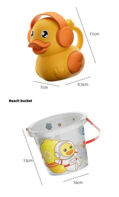 Set Giochi Spiaggia Per Bambini Con Secchiello E Paletta Per Sabbia E Attrezzi Da Acqua Estivi