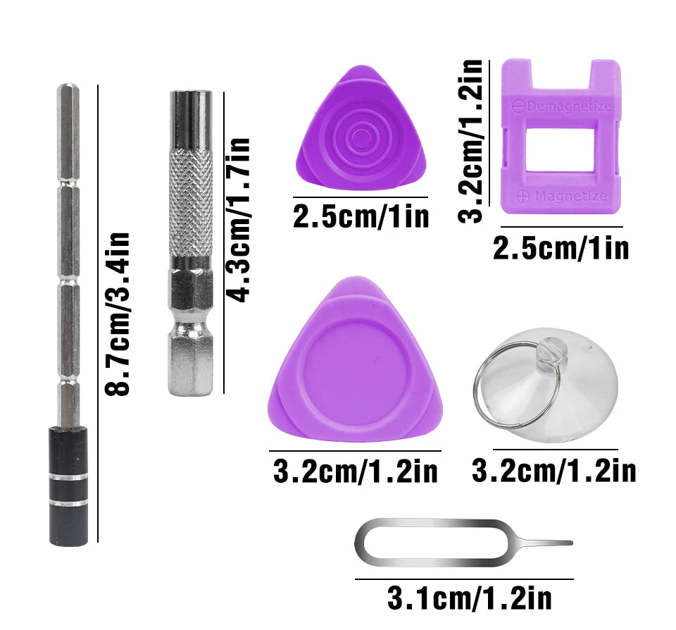 Set Cacciaviti Di Precisione 115 In 1 Magnetici Per Riparazioni Laptop MacBook Smartphone