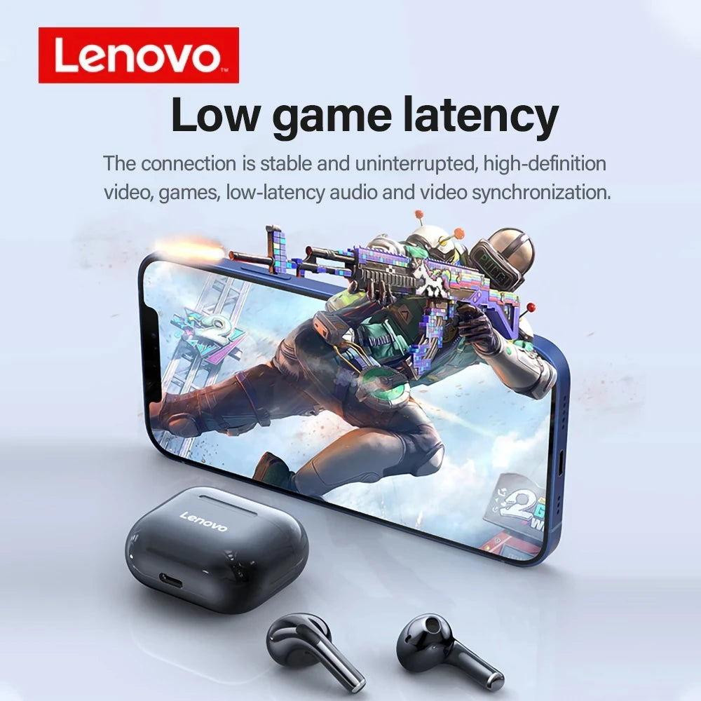 Cuffie Wireless Lenovo LP40 TWS Auricolari Bluetooth Controllo Touch Suono Stereo Per Android