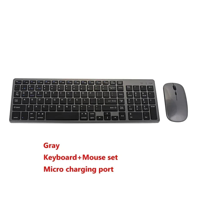 Set tastiera e Mouse Bluetooth Wireless Ultra sottile compatibile per Mac OS/iOS/iPad OS tastiera ricaricabile per MacBook