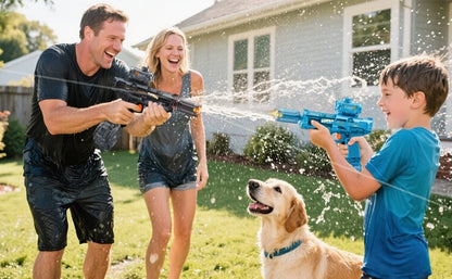 Pistola Ad Acqua Elettrica Con Effetto Fiamma E Luce Led Per Spiaggia E Piscina Estiva