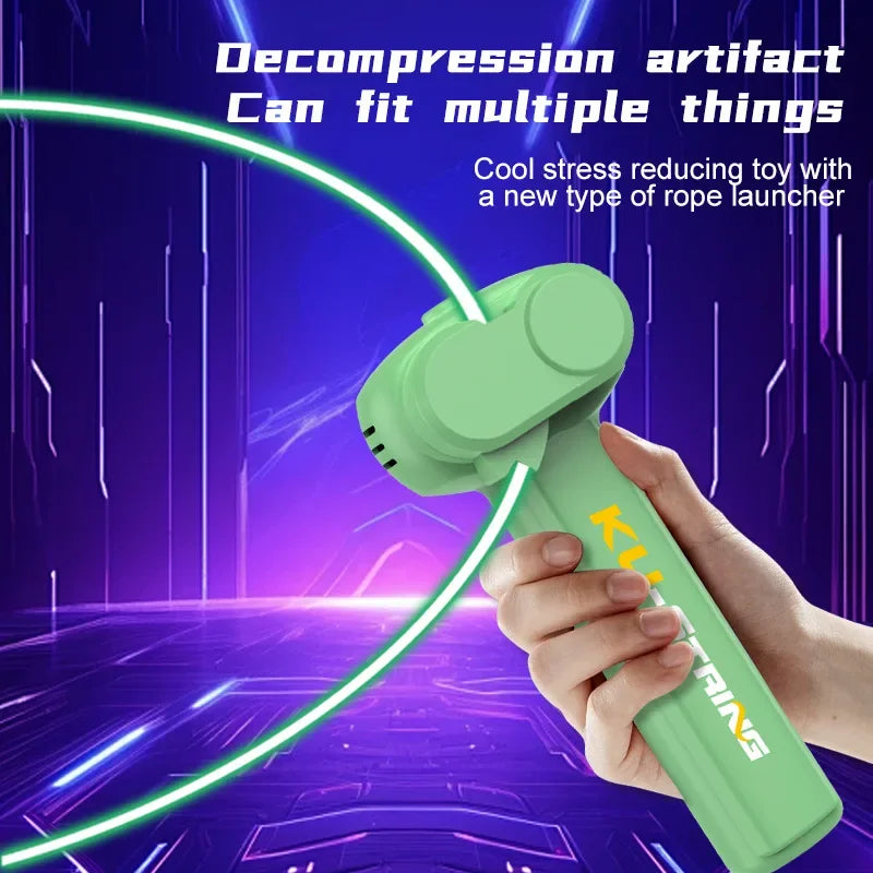 Lanciatore Di Corda Luminoso Per Bambini Lasso Interattivo Portatile Per Giochi E Decompressione