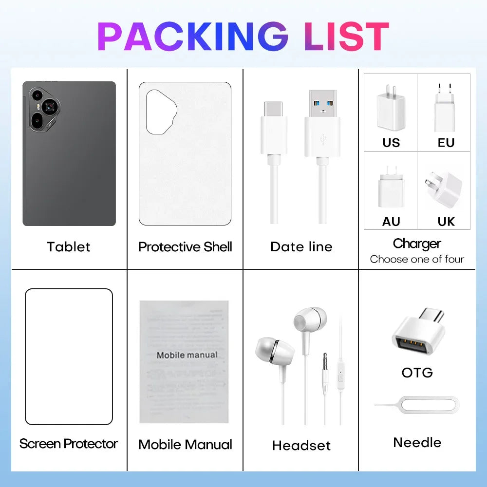 Pad 7 Ultra Tablet 10.1 Pollici Con TV Led Funzione Chiamata Dual Sim Dual Standby