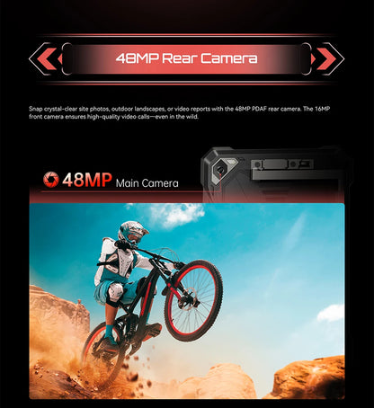 Tablet Android Cubot Tab Kingkong S 10,1 pollici, Batteria 15300 mAh, 6 Gb Ram, 256 Gb Storage, Fotocamera 48 Mp