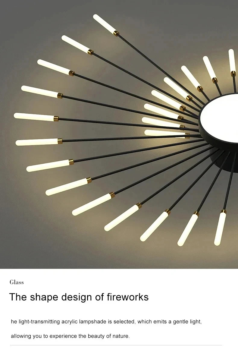 Lampada Da Soffitto Led A Forma Di Fiore Per Soggiorno E Camera Da Letto, Luce Moderna Sala Da Pranzo