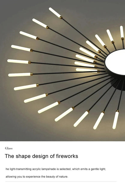 Lampada Da Soffitto Led A Forma Di Fiore Per Soggiorno E Camera Da Letto, Luce Moderna Sala Da Pranzo